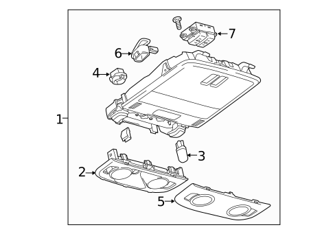 Overhead Console for 2015 Chevrolet Impala #12