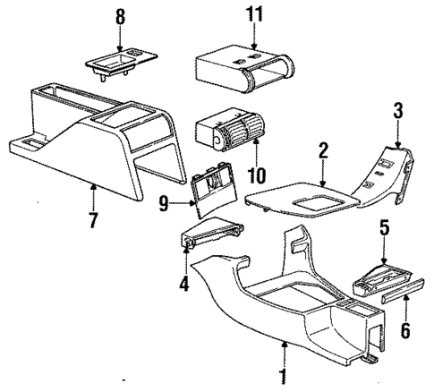 Front Console for 1993 BMW M5 #0