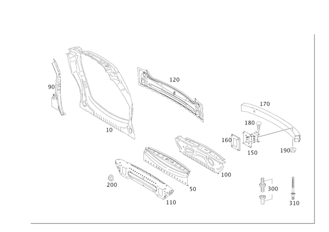 1646400971 - Rear End: Paneling for Mercedes-Benz Image image
