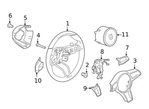 Steering Wheel & Trim for 2016 Porsche Cayman #0