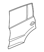 5N0833056A - Body: Door Shell for Volkswagen: Tiguan, Tiguan Limited Image