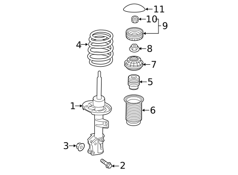 Struts & Components for 2019 Fiat 500L #0