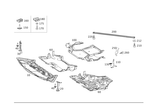 2045242330 - Chassis Sheet Metal Parts/Air Intake: Cover, Engine Comp. Lower for Mercedes-Benz Image