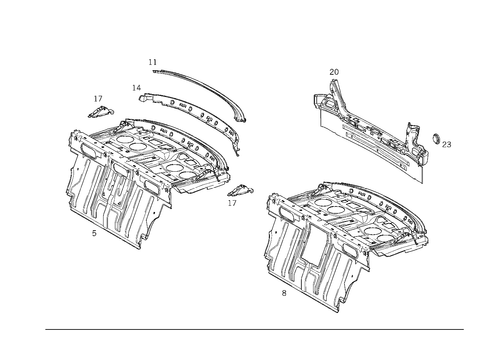 Rear End for 1994 Mercedes-Benz E420 #0