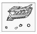 92101R5600 - : Headlamp Assembly for Kia: Sorento Image