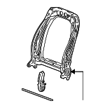 13551364 - Body: Seat Back Frame for GM Image