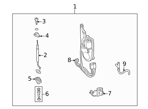 Antenna & Radio for 1997 Mazda Millenia #0
