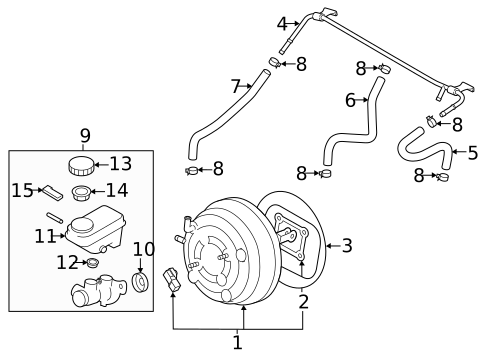 Master Cylinder - Components On Dash Panel for 2022 Subaru Crosstrek #0