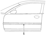 5012387AA - Body: Body Side Molding for Dodge: Neon Image