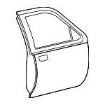 1L5Z3524630AA - Body: Door Shell for Ford: Explorer Sport Trac Image