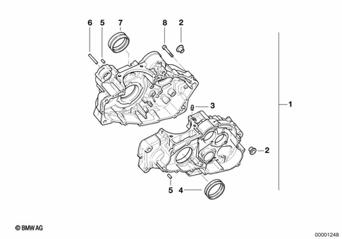 Engine Block for 1997 BMW-Motorrad F 650 ST #1