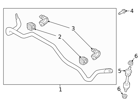 Stabilizer Bar & Components for 2022 Hyundai Tucson #1