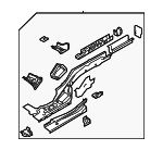 3QF803501B - Body: Rail Assembly for Volkswagen: Atlas Image