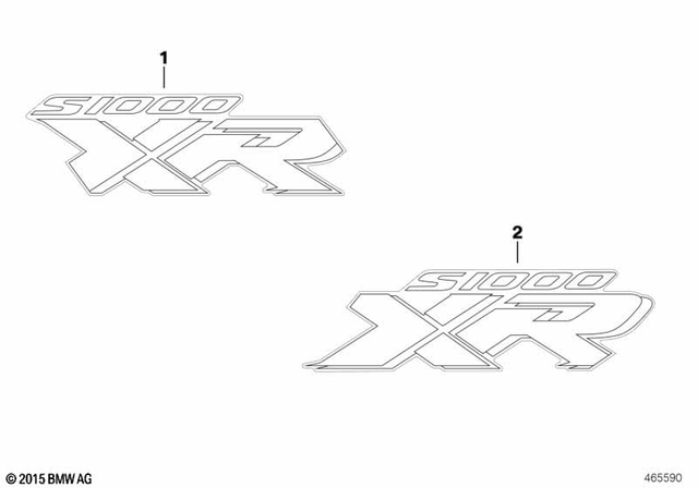 51148564288 - : Label 1000Xr' On Right for BMW-Motorrad Image