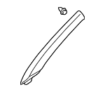 84101S3MA01ZB - Body: Windshield Pillar Trim for Acura Image