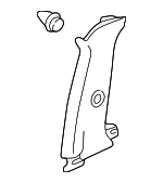 84161S3MA00ZC - Body: Upper Quarter Trim for Acura Image