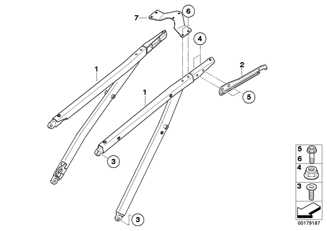 46517710886 - : Frame Right for BMW-Motorrad Image