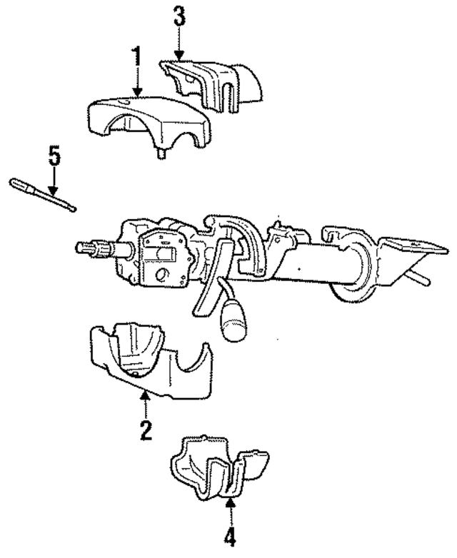 DL54JX8 - Steering: Shroud for Mopar Image