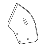 12760035 - Body: Quarter Glass for Saab: 9-3 Image