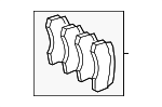 4209204 - Brakes: Disc Brake Pad Set for Mercedes-Benz Image