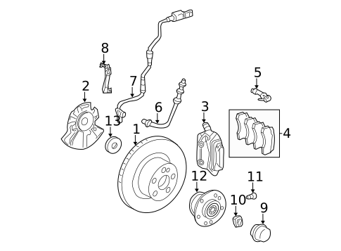 Front Brakes for 2011 Mercedes-Benz SL 550 #0
