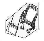 88320T6AD5 - Body: Back Frame for Hyundai Image
