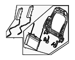 88310T6135 - Body: Seat Back Frame for Hyundai Image