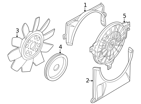 Cooling Fan for 2005 Lincoln Aviator #0
