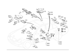 2118206201 - Electrical System: Interior Lamp for Mercedes-Benz Image