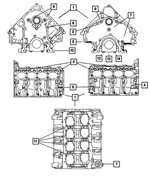68061157AC - 5.7L Gas; Engine: Short Block Engine for Mopar Image