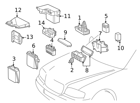 Powertrain Control for 1997 Mercedes-Benz C230 #1