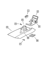 D221SX8 - Instrument Panel and Radios and Consoles: Rear Door Ash Receiver for Mopar Image