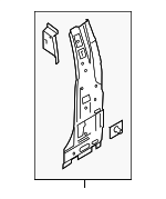FL3Z1540477B - Body: Inner Lock Pillar for Ford: F-150 Image