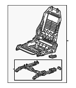 81526TBAA71 - Body: Seat Frame for Honda: Civic, Insight Image