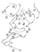 68217588AA - Steering: Power Steering Return Hose for Mopar Image