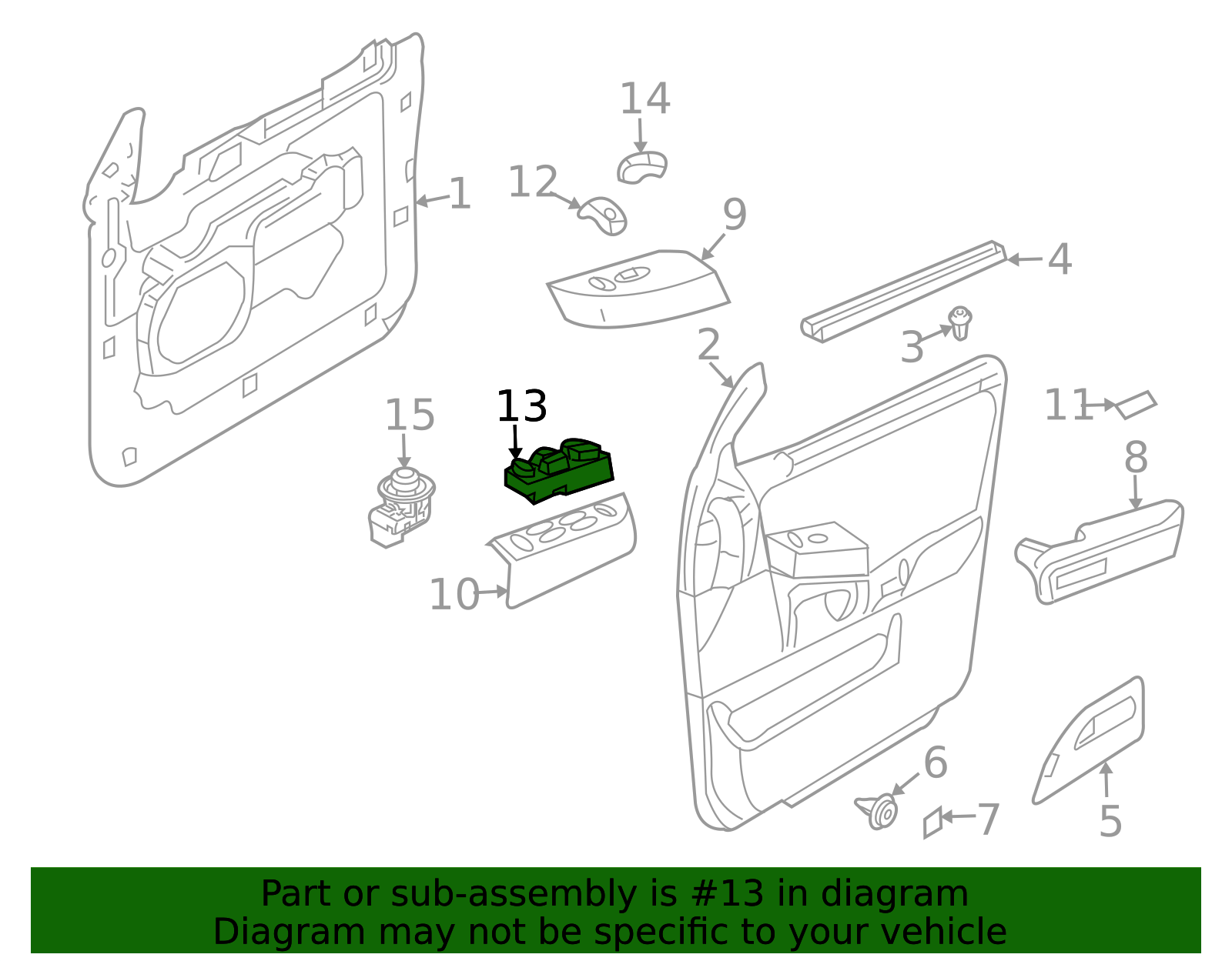 Left Track Switch Housing Fits Expedition 2015 2016 Replaces GL1Z-14A707-CB, FL1Z-14A707-CB - View #12