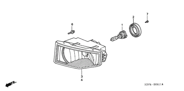 Foglight (2) for 2005 Acura MDX #0
