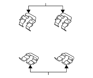 582441Y300 - Brakes: Brake Pads Spring for Kia: Optima, Seltos Image