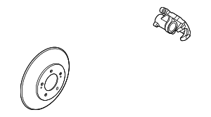 58411J9500 - Brakes: Disc Brake Rotor for Kia: Seltos Image