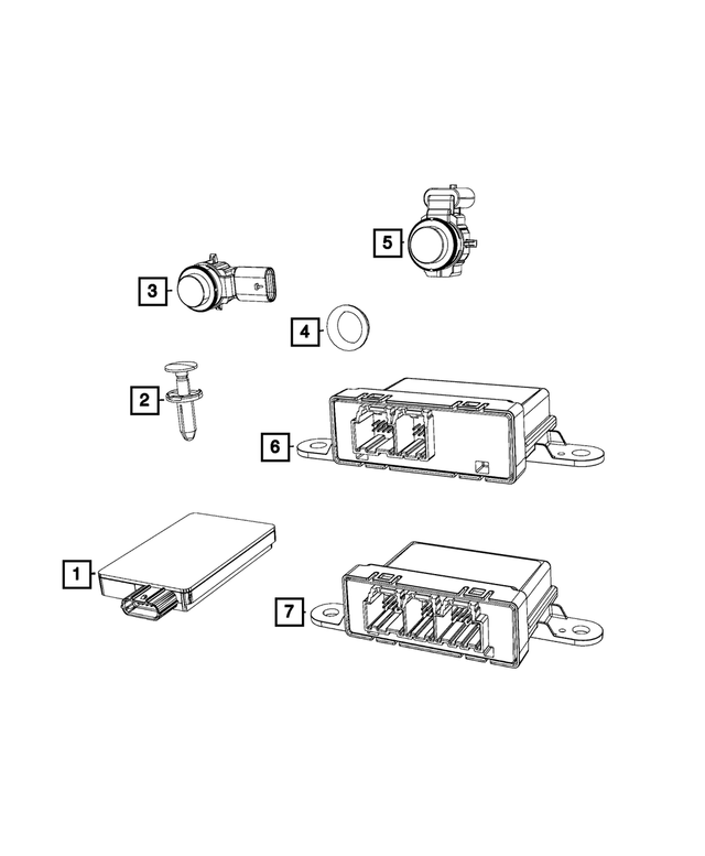 68193772AF - Electrical: Parking Assist Module for Mopar Image image
