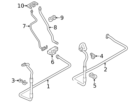 Rear AC Lines for 2013 Audi A8 Quattro #0