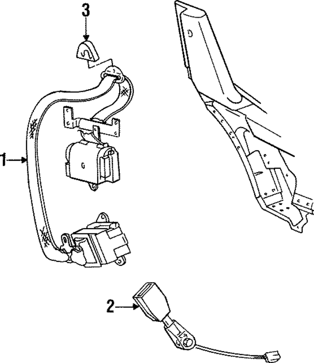 4848541 - Body: Seat Belt Receptacle for Mopar Image