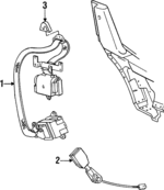 HC68MX9 - Electrical: Belt &amp; Retractor for Dodge: Viper Image