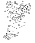 6510735AA - Body Sheet Metal Except Doors: Hex Head Screw for Mopar Image