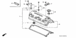 90011P2A000 - Engine: BOLT A, HEAD COVER for Honda Image