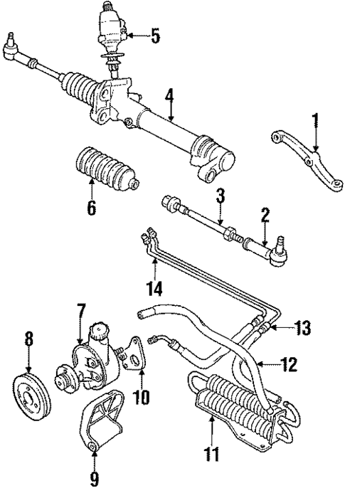 Steering Gear & Linkage for 1991 Jaguar XJS #0