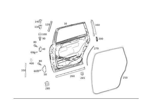 Rear Doors for 2006 Mercedes-Benz R500 #0