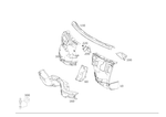 2046202508 - Front-End Assembly, Front Panel: Firewall for Mercedes-Benz Image image
