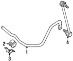 893411309G - Suspension: Stabilizer Bar for Audi: A6, A6 Quattro, Cabriolet, Coupe Quattro Image