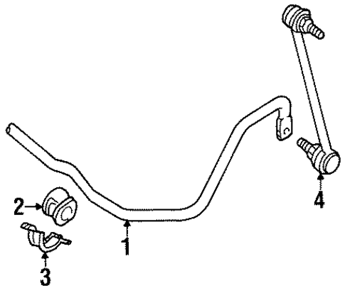 Stabilizer Bar & Components for 1996 Audi Cabriolet #0